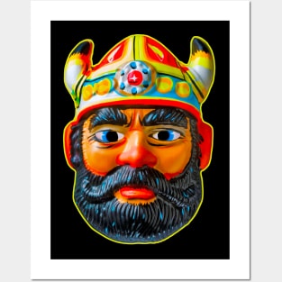 Viking King Mask Posters and Art